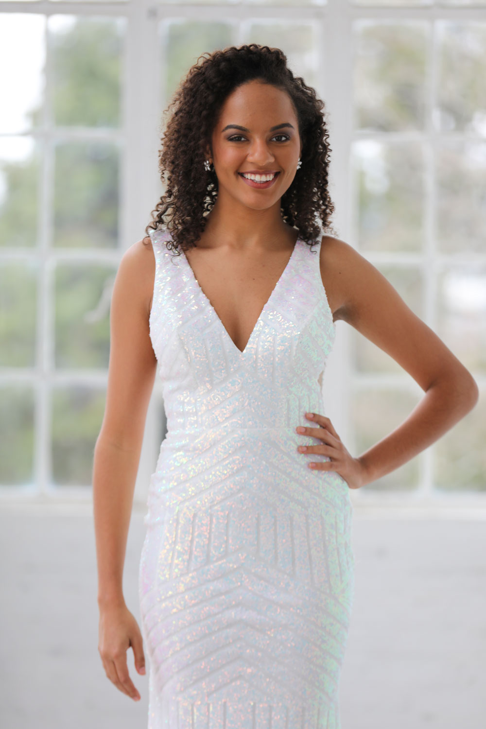 White v neck sheath dress sale