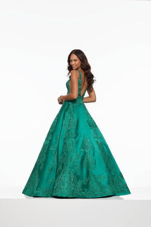 Morilee 43089 prom dress images.  Morilee 43089 is available in these colors: Emerald, Navy.