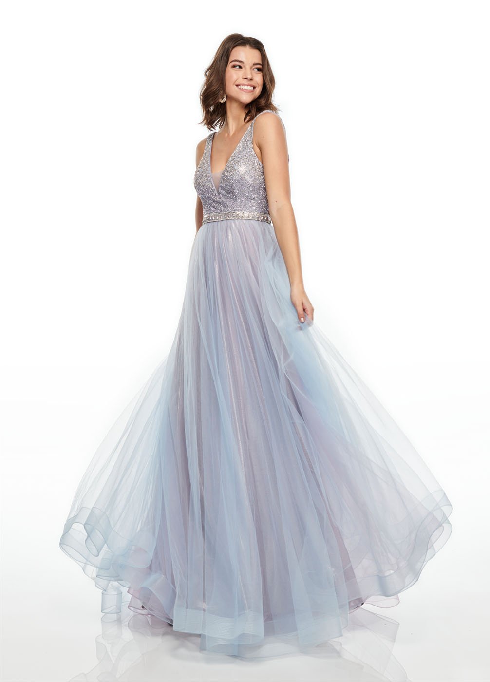 Rachel Allan 7015 prom dress images.  Rachel Allan 7015 is available in these colors: Blush Aqua, Lilac Powder Blue, Mint Sky Blue.