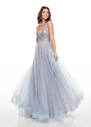 Rachel Allan 7015 prom dress images.  Rachel Allan 7015 is available in these colors: Blush Aqua, Lilac Powder Blue, Mint Sky Blue.