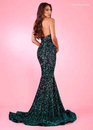 Rachel Allan 70293 prom dress images.  Rachel Allan 70293 is available in these colors: Emerald Ombre, Fuchsia Ombre, Purple Ombre, Royal Ombre.
