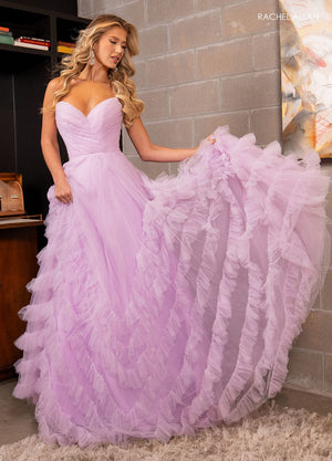Rachel Allan 70489 prom dress images.  Rachel Allan 70489 is available in these colors: Fuchsia Black, Red, Royal, Sky Blue Navy.