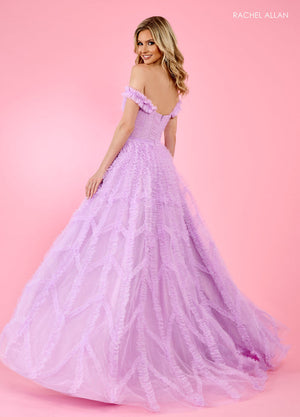 Rachel Allan 70555 prom dress images.  Rachel Allan 70555 is available in these colors: Mint, Orchid, Powder Blue.