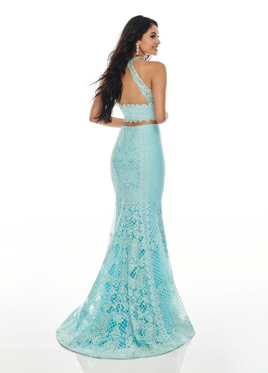 Rachel Allan 7088 prom dress images.  Rachel Allan 7088 is available in these colors: Aqua Blue, Blush, Lilac.