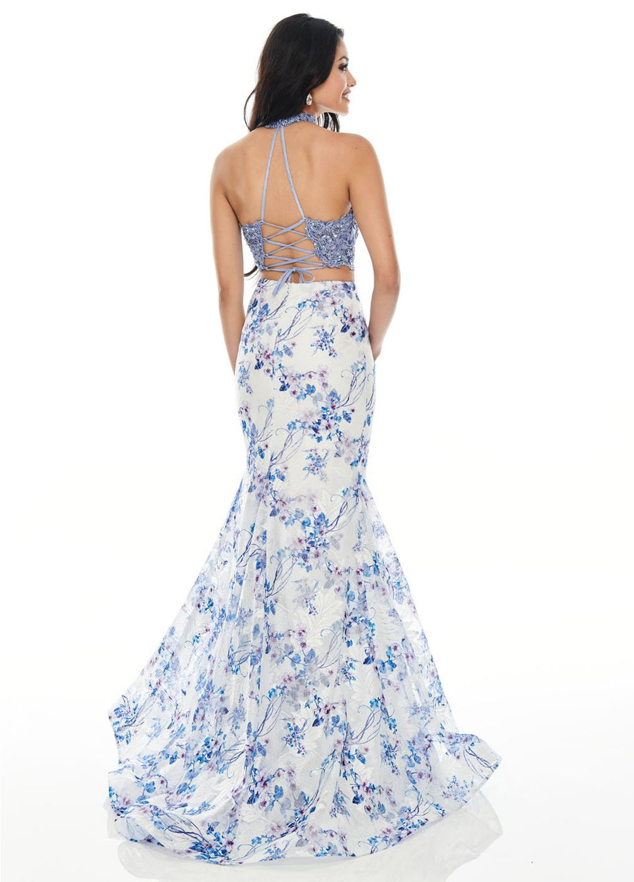 Rachel Allan 7170 prom dress images.  Rachel Allan 7170 is available in these colors: Periwinkle, Purple.