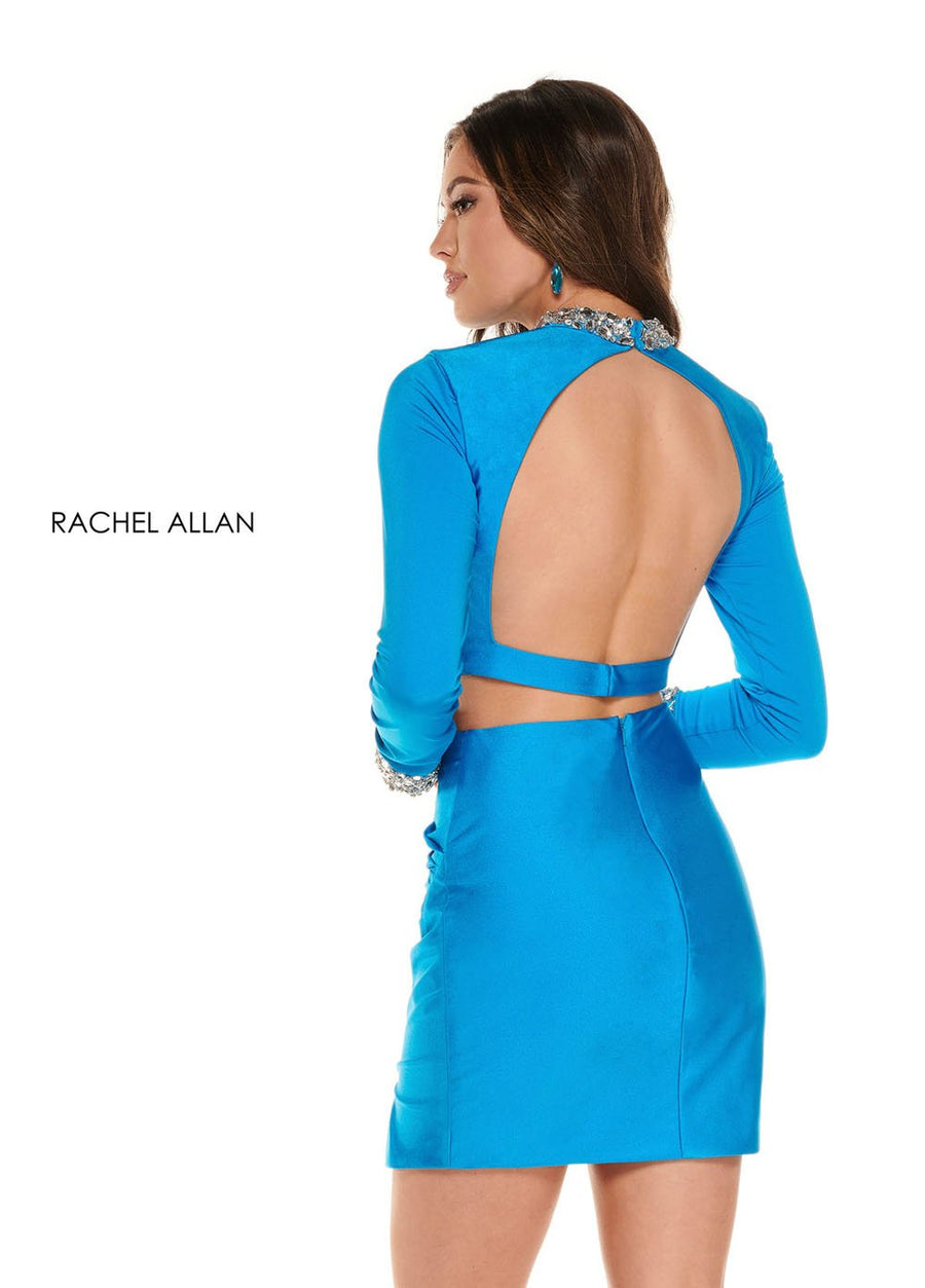 Rachel Allan 30010 prom dress images.  Rachel Allan 30010 is available in these colors: Neon Ocean,White,Neon Pink.