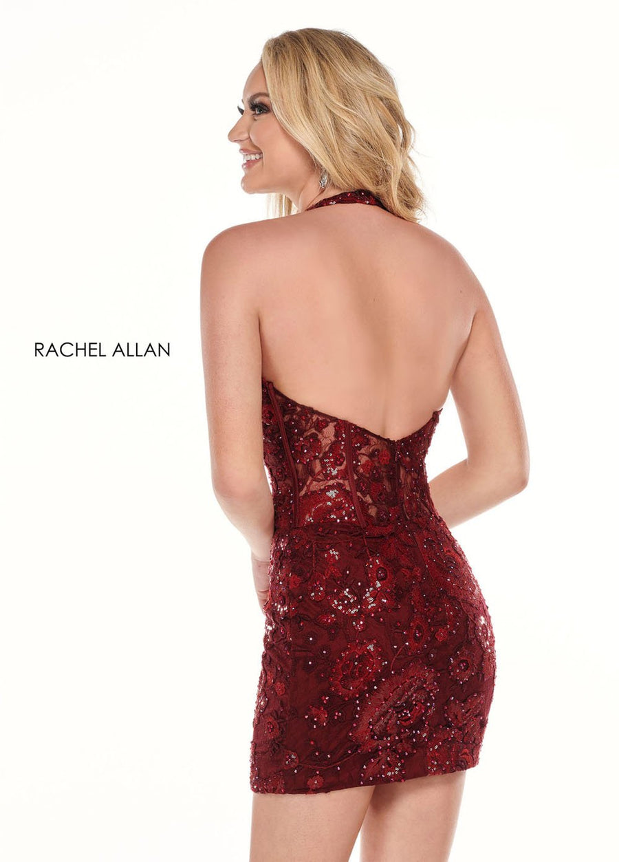 Rachel Allan 40047 prom dress images.  Rachel Allan 40047 is available in these colors: Burgundy,Navy.