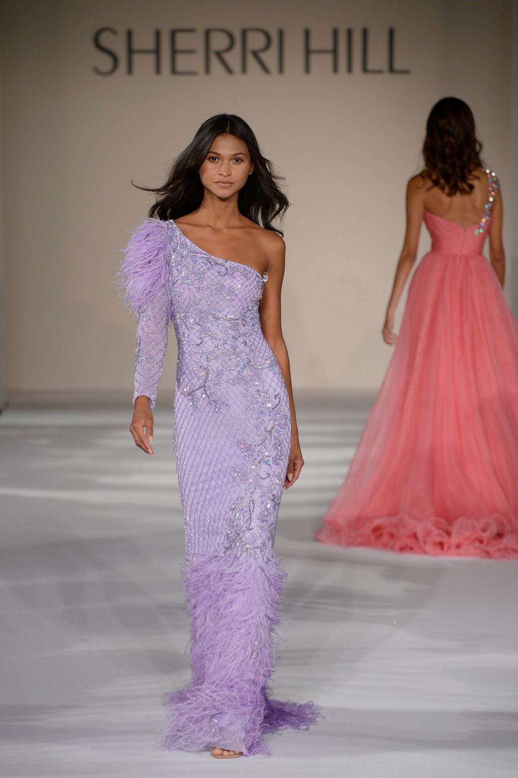 Sherri Hill 54982 prom dress images.  Sherri Hill 54982 is available in these colors: Ivory.