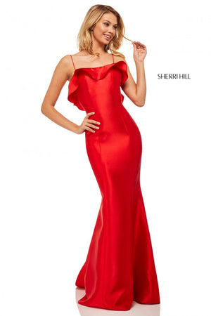 Sherri Hill 52471 prom dress images.  Sherri Hill 52471 is available in these colors: Navy, Fuchsia, Lilac, Red, Black, Yellow, Light Blue, Candy Pink, Turquoise, Mint Green, Emerald.