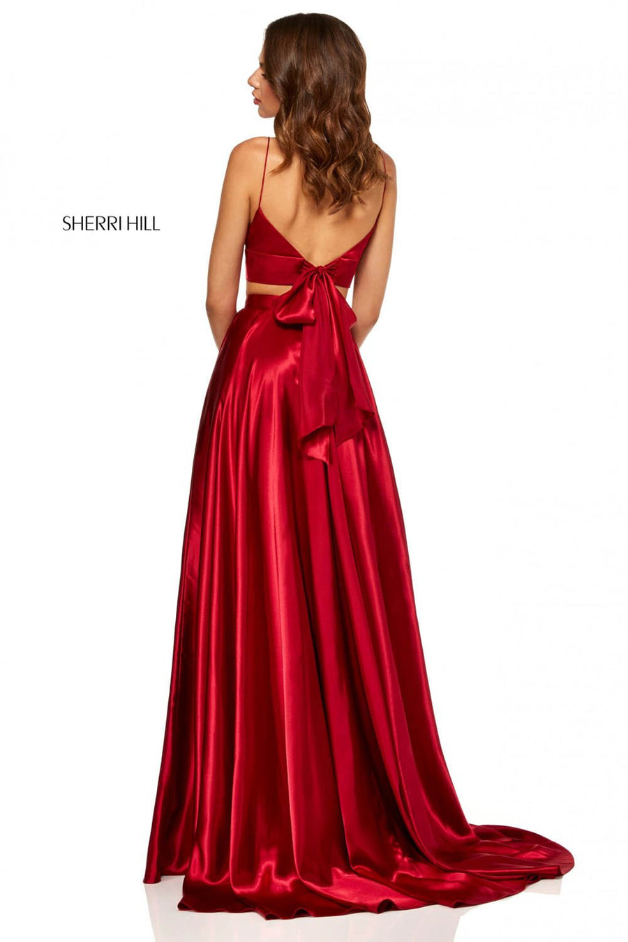 Sherri Hill 52488 prom dress images.  Sherri Hill 52488 is available in these colors: Turquoise, Ruby, Royal, Red, Black, Yellow, Mocha, Rose, Emerald.